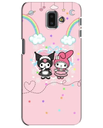 Чехол для Samsung Galaxy J6 Plus 2018 (J610) с картинкой «My Melody и Kuromi»