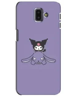 Чехол для Samsung Galaxy J6 Plus 2018 (J610) с картинкой «Kuromi на лиловом фоне»