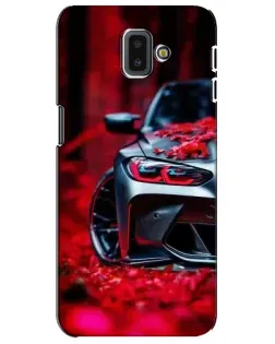 Чохол для Samsung Galaxy J6 Plus 2018 (J610) з картинкою «Спортивна BMW та квіти»