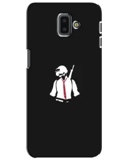 Чохол для Samsung Galaxy J6 Plus 2018 (J610) з картинкою «PUBG — силует воїна»