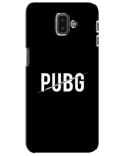 Чохол для Samsung Galaxy J6 Plus 2018 (J610) з картинкою «PUBG — білий логотип»