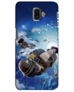 Чохол для Samsung Galaxy J6 Plus 2018 (J610) з картинкою «Десант PUBG — стрибок»