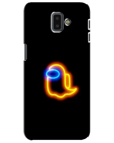 Чохол для Samsung Galaxy J6 Plus 2018 (J610) з картинкою «Among Us неонове сяйво»