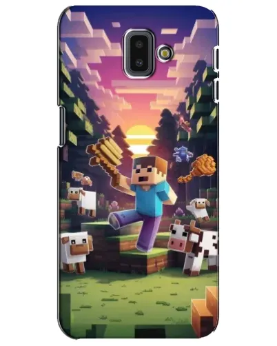 Чехол для Samsung Galaxy J6 Plus 2018 (J610) с картинкой «Стив на ферме» Чехол для Samsung Galaxy J6 Plus 2018 (J610) с картинкой «Стив на ферме»