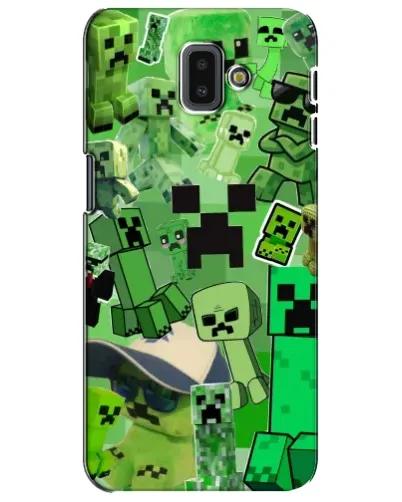 Чехол для Samsung Galaxy J6 Plus 2018 (J610) с картинкой «Криперы Minecraft» Чехол для Samsung Galaxy J6 Plus 2018 (J610) с картинкой «Криперы Minecraft»
