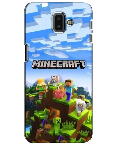 Чехол для Samsung Galaxy J6 Plus 2018 (J610) с картинкой «Minecraft классический мир» Чехол для Samsung Galaxy J6 Plus 2018 (J610) с картинкой «Minecraft классический мир»