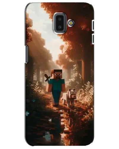 Чехол для Samsung Galaxy J6 Plus 2018 (J610) с картинкой «Стив в лесу» Чехол для Samsung Galaxy J6 Plus 2018 (J610) с картинкой «Стив в лесу»