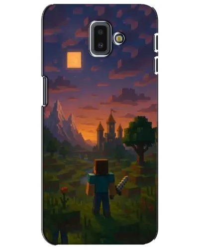 Чехол для Samsung Galaxy J6 Plus 2018 (J610) с картинкой «Стив у башни» Чехол для Samsung Galaxy J6 Plus 2018 (J610) с картинкой «Стив у башни»