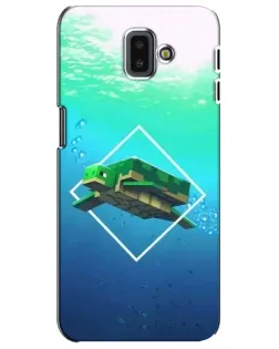 Чохол для Samsung Galaxy J6 Plus 2018 (J610) з картинкою «Черепаха Minecraft»