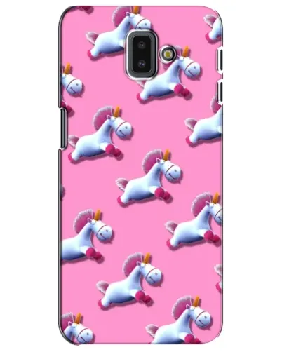 Чехол для Samsung Galaxy J6 Plus 2018 (J610) с картинкой «Единороги на розовом»