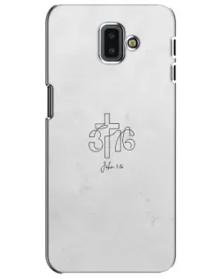 Чохол для Samsung Galaxy J6 Plus 2018 (J610) з картинкою «Івана 3:16 Хрест»