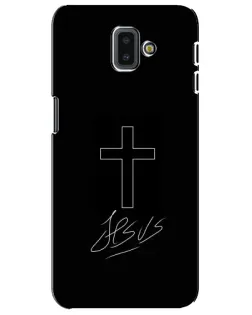 Чехол для Samsung Galaxy J6 Plus 2018 (J610) с картинкой «Графический крест Jesus»