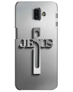 Чехол для Samsung Galaxy J6 Plus 2018 (J610) с картинкой «Металлический крест Jesus»