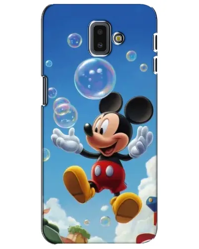 Чехол для Samsung Galaxy J6 Plus 2018 (J610) с картинкой «Mickey и мыльные пузыри»