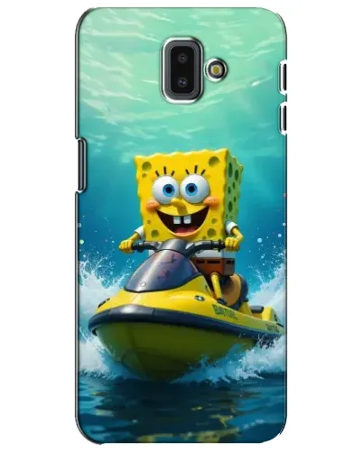 Чехол для Samsung Galaxy J6 Plus 2018 (J610) с картинкой «Спанч Боб на гидроцикле» Чехол для Samsung Galaxy J6 Plus 2018 (J610) с картинкой «Спанч Боб на гидроцикле»