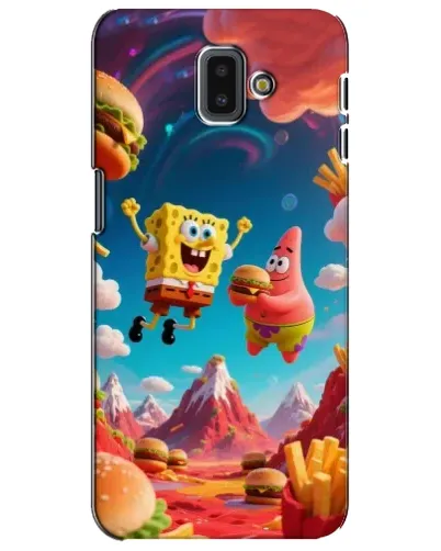 Чехол для Samsung Galaxy J6 Plus 2018 (J610) с картинкой «Космический фастфуд» Чехол для Samsung Galaxy J6 Plus 2018 (J610) с картинкой «Космический фастфуд»
