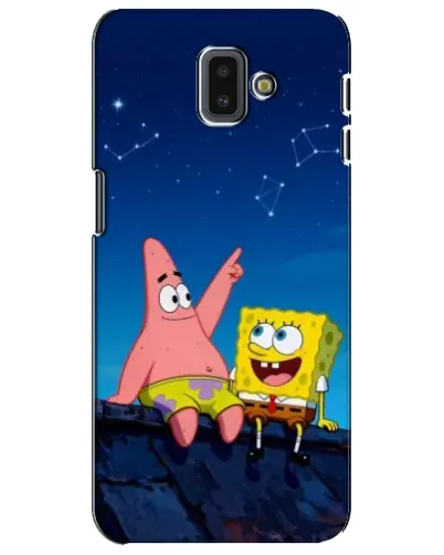 Чехол для Samsung Galaxy J6 Plus 2018 (J610) с картинкой «Губка Боб и Патрик ночью» Чехол для Samsung Galaxy J6 Plus 2018 (J610) с картинкой «Губка Боб и Патрик ночью»