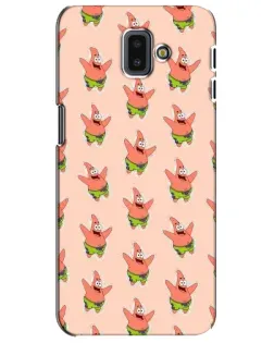 Чехол для Samsung Galaxy J6 Plus 2018 (J610) с картинкой «Патрик Стар паттерн»