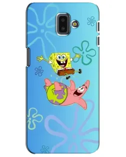 Чехол для Samsung Galaxy J6 Plus 2018 (J610) с картинкой «Спанч Боб и Патрик»