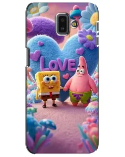 Чехол для Samsung Galaxy J6 Plus 2018 (J610) с картинкой «Губка Боб Патрик»
