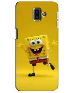 Чехол для Samsung Galaxy J6 Plus 2018 (J610) с картинкой «Позитивный Губка Боб»
