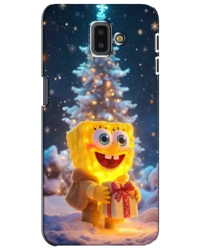 Чехол для Samsung Galaxy J6 Plus 2018 (J610) с картинкой «Рождественский Спанч Боб» Чехол для Samsung Galaxy J6 Plus 2018 (J610) с картинкой «Рождественский Спанч Боб»