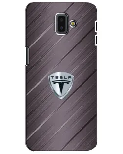 Чохол для Samsung Galaxy J6 Plus 2018 (J610) з картинкою «Металева текстура Tesla»