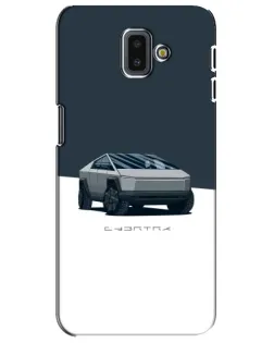 Чохол для Samsung Galaxy J6 Plus 2018 (J610) з картинкою «Сріблястий Cybertruck Tesla»