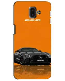 Чехол для Samsung Galaxy J6 Plus 2018 (J610) с картинкой «Оранжевый Mercedes AMG» Чехол для Samsung Galaxy J6 Plus 2018 (J610) с картинкой «Оранжевый Mercedes AMG»