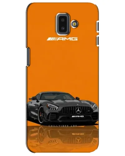 Чехол для Samsung Galaxy J6 Plus 2018 (J610) с картинкой «Оранжевый Mercedes AMG» Чехол для Samsung Galaxy J6 Plus 2018 (J610) с картинкой «Оранжевый Mercedes AMG»