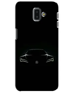 Чехол для Samsung Galaxy J6 Plus 2018 (J610) с картинкой «Mercedes — силуэт авто» Чехол для Samsung Galaxy J6 Plus 2018 (J610) с картинкой «Mercedes — силуэт авто»