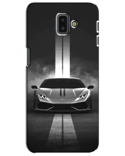 Чехол для Samsung Galaxy J6 Plus 2018 (J610) с картинкой «Lamborghini симметрия дорог»
