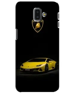 Чехол для Samsung Galaxy J6 Plus 2018 (J610) с картинкой «Lamborghini желтый акцент» Чехол для Samsung Galaxy J6 Plus 2018 (J610) с картинкой «Lamborghini желтый акцент»