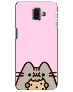 Чехол для Samsung Galaxy J6 Plus 2018 (J610) с картинкой «Pusheen и печенье» Чехол для Samsung Galaxy J6 Plus 2018 (J610) с картинкой «Pusheen и печенье»