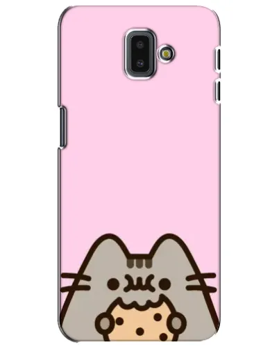 Чехол для Samsung Galaxy J6 Plus 2018 (J610) с картинкой «Pusheen и печенье»