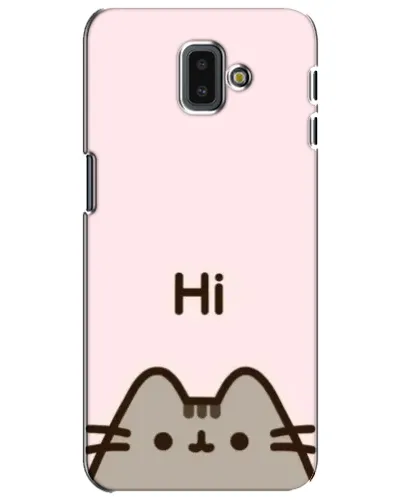 Чехол для Samsung Galaxy J6 Plus 2018 (J610) с картинкой «Пушин говорит Hi»