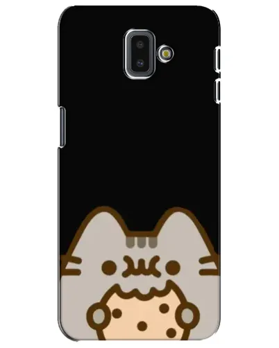 Чехол для Samsung Galaxy J6 Plus 2018 (J610) с картинкой «Пушин на черном»