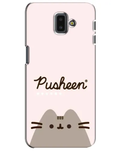 Чехол для Samsung Galaxy J6 Plus 2018 (J610) с картинкой «Pusheen логотип»