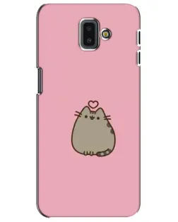 Чехол для Samsung Galaxy J6 Plus 2018 (J610) с картинкой «Pusheen сердце»