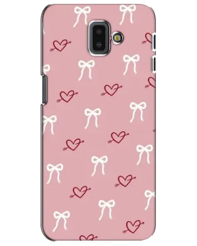 Чохол для Samsung Galaxy J6 Plus 2018 (J610) з картинкою «Серця та банти» Чохол для Samsung Galaxy J6 Plus 2018 (J610) з картинкою «Серця та банти»