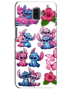 Чохол для Samsung Galaxy J6 Plus 2018 (J610) з картинкою «Стікери Stitch та Angel»