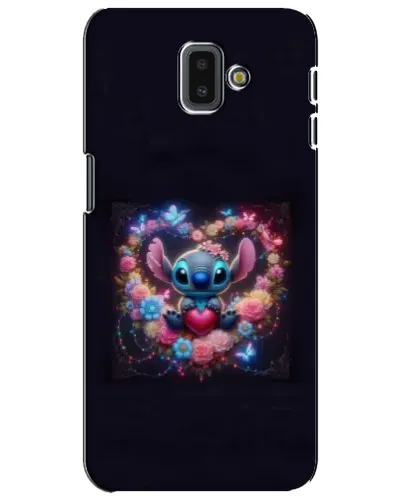 Чохол для Samsung Galaxy J6 Plus 2018 (J610) з картинкою «Stitch у квітах» Чохол для Samsung Galaxy J6 Plus 2018 (J610) з картинкою «Stitch у квітах»