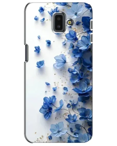 Чехол для Samsung Galaxy J6 Plus 2018 (J610) с картинкой «Голубой цветочный каскад» Чехол для Samsung Galaxy J6 Plus 2018 (J610) с картинкой «Голубой цветочный каскад»