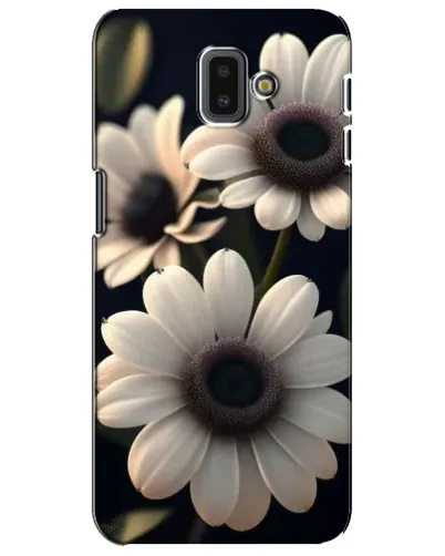 Чехол для Samsung Galaxy J6 Plus 2018 (J610) с картинкой «Белые маргаритки макро» Чехол для Samsung Galaxy J6 Plus 2018 (J610) с картинкой «Белые маргаритки макро»