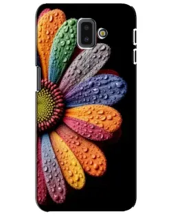 Чехол для Samsung Galaxy J6 Plus 2018 (J610) с картинкой «Радужный цветок»