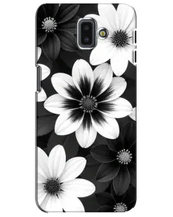 Чехол для Samsung Galaxy J6 Plus 2018 (J610) с картинкой «Монохромные астры»