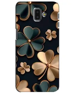 Чехол для Samsung Galaxy J6 Plus 2018 (J610) с картинкой «Клевер в золоте»