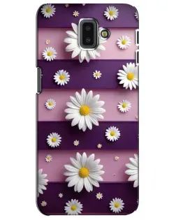 Чехол для Samsung Galaxy J6 Plus 2018 (J610) с картинкой «Ромашки на фиолетовом»