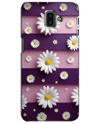 Чехол для Samsung Galaxy J6 Plus 2018 (J610) с картинкой «Ромашки на фиолетовом» Чехол для Samsung Galaxy J6 Plus 2018 (J610) с картинкой «Ромашки на фиолетовом»