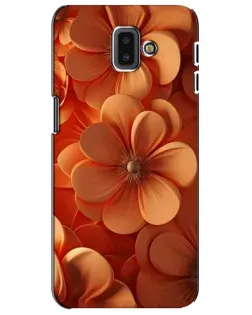 Чехол для Samsung Galaxy J6 Plus 2018 (J610) с картинкой «Оранжевый макро цветок»